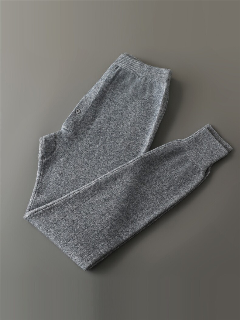 2025年秋季新款百搭女士男单面护膝裤,男装棉裤,片语羊绒