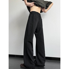 美式斜切微喇叭西裤高街cleanfit冰丝休闲裤子504-K246-特P39控78，男装西裤，星座504