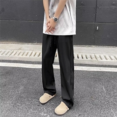 男新款青少年时尚斜垂感立体包边休闲裤WK2833P33，男装休闲裤，星座1116-2