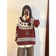 1506-1/M1水洗云朵/P56圆领毛衣针织衫男潮牌帅气秋冬季打底衫女，男装T恤，星座1506-1