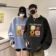 加厚加绒毛衣男大码毛线衣男针织衫男线衫M19322-P45加绒款-P65，男装针织衫/毛衣，电商A040
