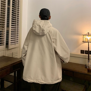 黑武士机能冲锋衣男女连帽工装夹克小众oversize外套秋季J245-P60图片