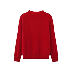 2025百搭时尚简约马鞍肩圆领针织羊绒衫，女装羊绒衫，巾兮羊绒