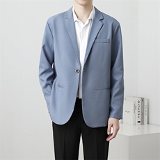 休闲西服外套男生春秋季韩版潮流百搭港风痞帅小西装外套7111P58，男装西服，星座410-2