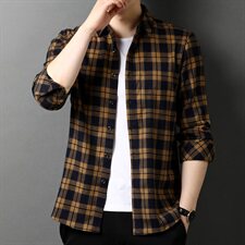 J574钱塘2021-1秋季新款男士高端轻奢长袖衬衣大货主推P62，男装衬衫，钱塘207-1