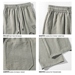 2025 夏季新款 白底小狗印花山本裤M-5XL HK25475-P40图片