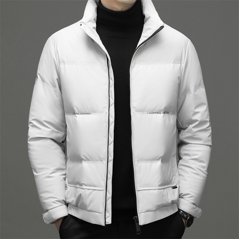 羽绒服男冬季2023新款加厚商务上衣中年男士休闲保暖外套爸爸装,男装羽绒服,电商B212（原钱塘6029）