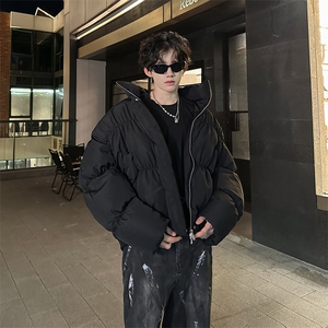 美式复古短款棉服男冬季加厚面包服棉衣外套811A-WH012-P118控168图片