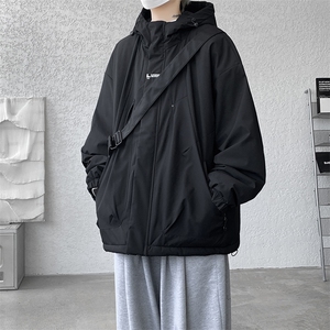 8XL-M冲锋衣外套男加棉加厚夹克秋冬户外登山服JK1313厚P100控118图片