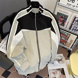 男春秋季痞帅高级感上衣宽松休闲运动服2025年新款W196/P66图片