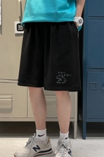 MK37092-P15冰丝短裤男士大码宽松休闲五分裤男运动中裤港风，男装休闲裤，电商A040