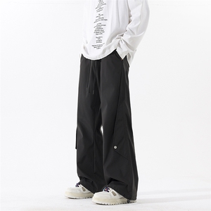 秋季新款现货纯色直筒垂感抽绳束脚休闲裤男DSA157B-K9857-特P35图片