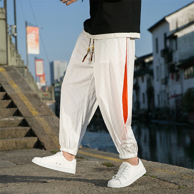 夏季新款提花休闲裤九分裤K302-P65-控88，男装休闲裤，电商A227A