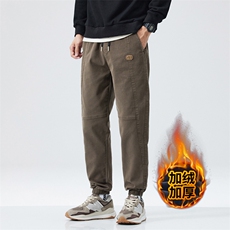 秋冬季加厚男士休闲裤宽松百搭运动裤束脚长裤子J666-P40/加绒P50，女装休闲裤，星座509