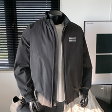 抖音直播得物高品质廓形加厚立领飞行夹克棉衣外套M1305P85，男装夹克，电商C408(原B339-1)