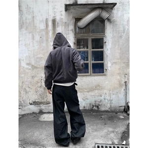 现货座山雕毛领拼接连帽棉服短款防水加厚外套男MY277/P140图片
