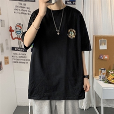 1图案已注册港风情侣潮大码M-5XL风短袖T恤男796F25控39，男装T恤，星座226-2