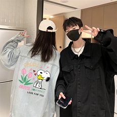 牛仔夹克男大码牛仔外套男茄克NJ77324-P60加绒款-P75，男装夹克，电商A040