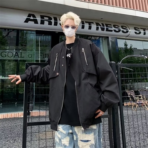 美式夹克男韩版潮流棒球服帅气2023秋冬季新款ins外套W5229-P59图片