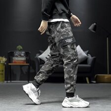 男日系大码束脚休闲弹力迷彩工装裤5032-1_388P50，男装休闲裤，星座1516-1