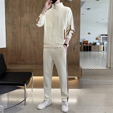 时尚休闲运动套装男秋季潮牌开衫青年长袖卫衣外套两件套tz15-P95，男装休闲套装，星座1210B
