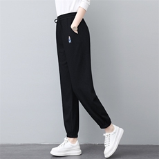 休闲运动女2025春秋新款大码宽松中年妈妈时尚卫衣卫裤，女装休闲裤，璐依舞