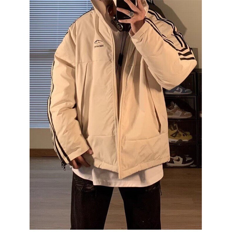 美式复古运动立领棉袄男女款冬季棉服防寒服潮牌情侣外套棉衣,男装棉衣,星座506A