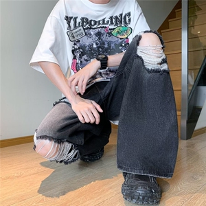 青春流行ins男直筒水洗牛仔裤C1716 P50图片