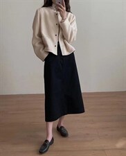 羊毛小香外套，其它，桔子