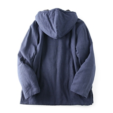冬季风连帽男装苎麻夹棉复古盘扣中式唐装保暖棉衣LF125-P175，男装棉衣，星座1105-3