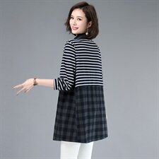 连衣裙宽松时尚潮流2021年春季自然舒适，女装连衣裙，小林双子