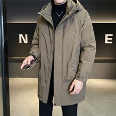标50绒中长款男士羽绒服冬季2025新款风衣外套A313-9915-P275，男装风衣，电商A313