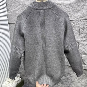 M509-P69 半拉链毛衣男高领时尚休闲慵懒风宽松秋冬季男装图片