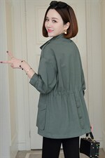 风衣女士2025春秋装新款韩版宽松显瘦今年流行减龄小个子上衣外套，女装风衣，依万里