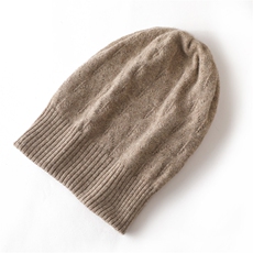 羊毛帽子女士秋冬季编织针织帽保暖洋气毛线帽显脸小卷边堆堆帽，帽子，九月九羊绒