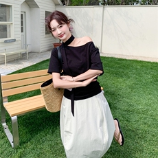 夏季舒适短袖透气常规薄款女休闲两件套套装，女装套装/套裙，秀美人生