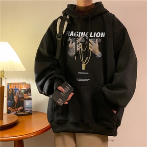 潮流宽松ins休闲男连帽卫衣D325-WY2301-薄款P55厚款P65