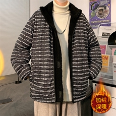 字母两面穿冬季中性棉衣加厚保暖男棉服Z21AW130-P145限178，男装棉衣，电商A089-1