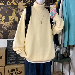 18色跑量 男士针织纯色高领圆领毛衣A367 M03 P45 加绒P60图片