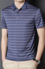夏季新款男士翻领短袖t恤中年有领男装上衣服休闲POLO衫，男装T恤，电商B212（原钱塘6029）