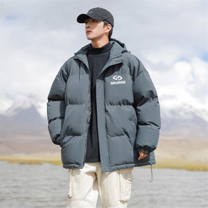 现货 抖音得物可供视频 三防加厚羽绒连帽棉衣外套面包棉服 85538图片