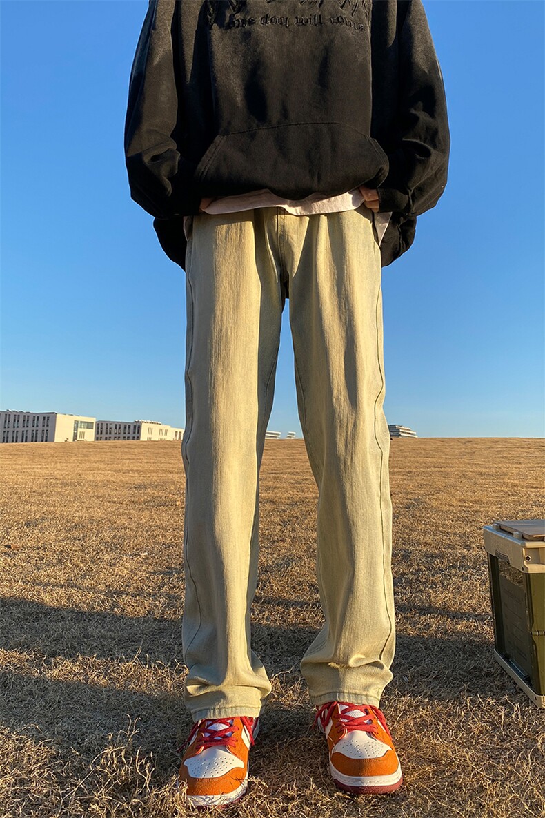 2024春款修身微喇复古弹力牛仔裤715-6-BK01P50,男装牛仔裤,星座715-6