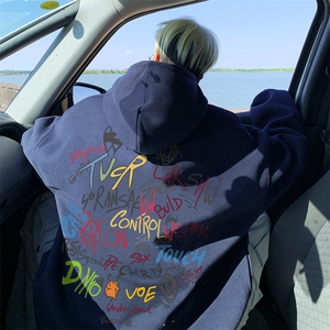 直播460克超厚潮牌重磅纯色连帽卫衣力推男XZ517A-2-WY8842-P68图片