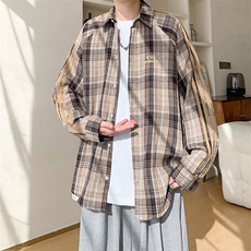 春季衬衫新款宽松休闲男女同款衬衣XZ102B-1-CS2511P55，男装衬衫，星座102B-1