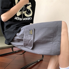港风大口袋工装短裤男中裤男休闲潮流五分裤男DK7028P40控58，男装休闲裤，星座227-7