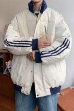 ！2025冬季新款男士撞色潮牌棉衣百搭情侣棉服外套MY200特P70，男装棉衣，电商B220
