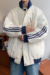 ！2025冬季新款男士撞色潮牌棉衣百搭情侣棉服外套MY200特P70图片