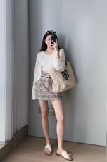 2025年夏季单件长袖开衫针织衫一个扣时尚百搭，女装针织衫/毛衣，澳霖羊绒