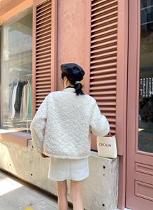 冬季新款 小香风巨显瘦百搭颗粒绒外套,其它,QIANCHEN 谦晨