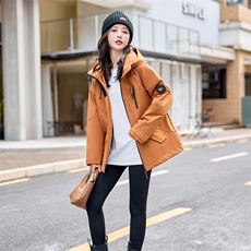 时尚保暖女款羽绒棉派克服冬季新款宽松显瘦外套，女装棉衣/棉服，凯瑟曼